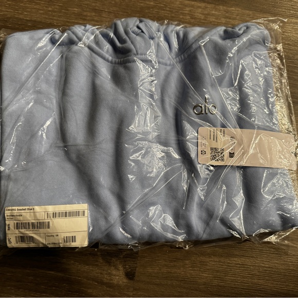 NWT Alo Seashell Blue Accolade Hoodie - Picture 4 of 8